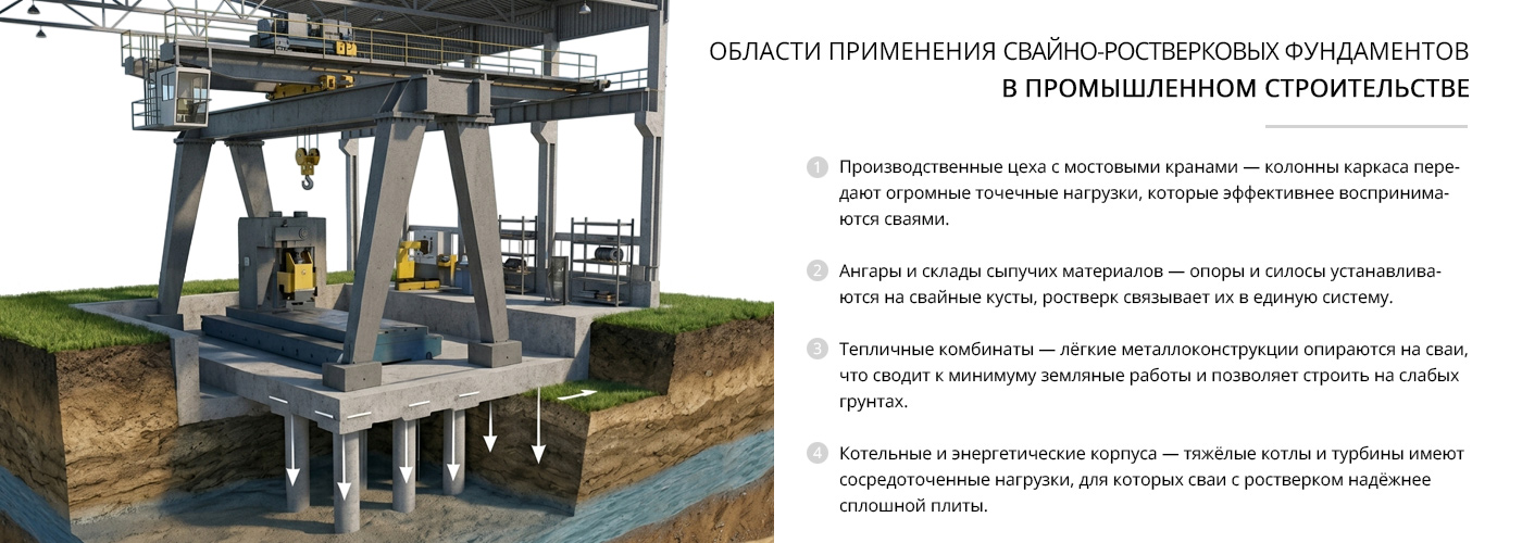 Свайно-ростверковые фундаменты